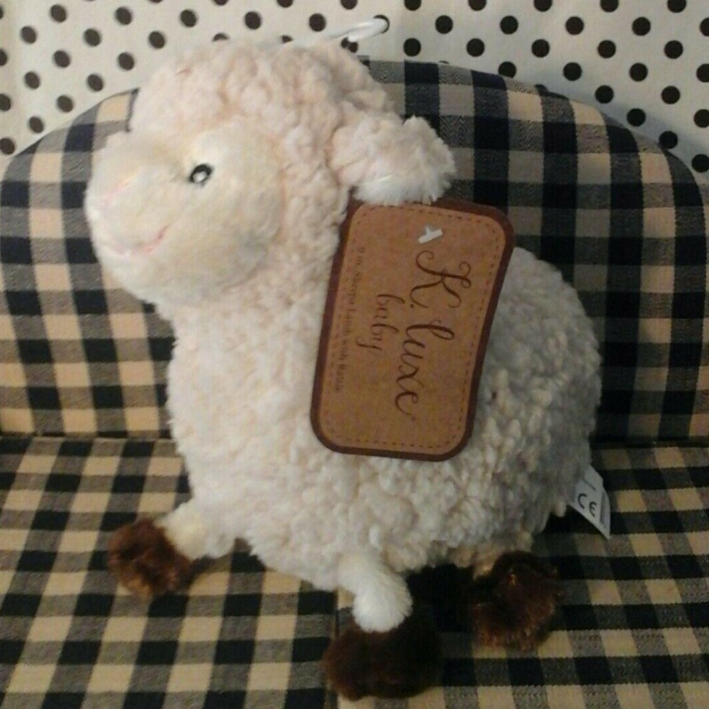 K. luxe baby Sherpa Lamb with Rattle